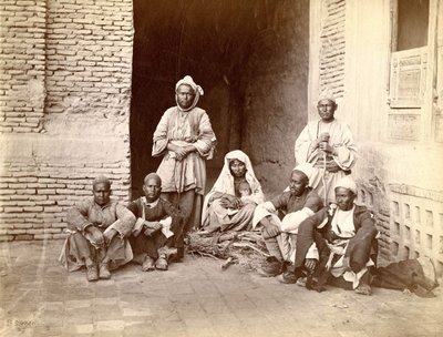 En familie i Afghanistan, slutningen af det 19. århundrede af Unknown photographer