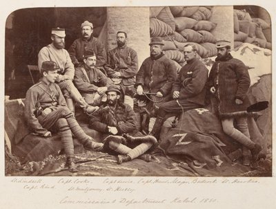 A group of British officers, 1879 circadani af Unknown photographer