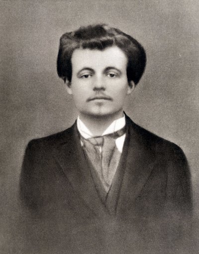 Alfred Jarry, ca. 1900 (s/h-foto) af Unknown photographer