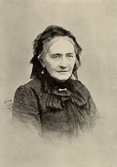 Clara Schumann (født Clara Wieck - 1819-1896) tysk pianist på sine gamle dage (tryk) af Unknown photographer