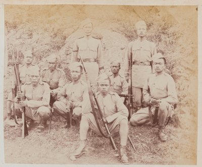 Afdeling fra 4. Gorkha Regiment af Unknown photographer