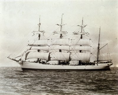 Fransk sejlbåd Emile Renouf ud for Le Havre 02/07/1897 Fotografering af Unknown photographer