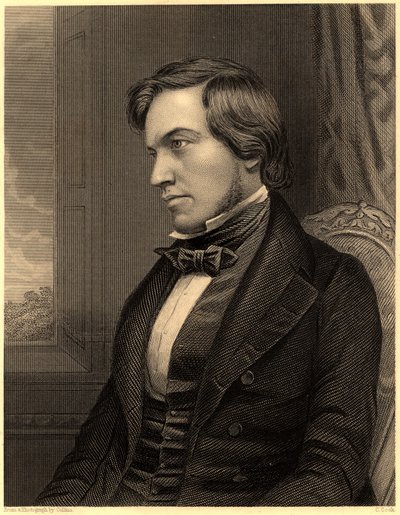 "George Fownes (1815-1849). Britisk kemiker, ca. 1860 (kobberstik) af Unknown photographer