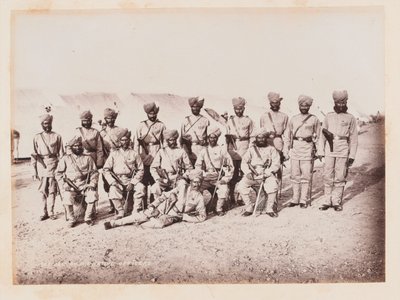 Indiske officerer fra 28. Bombay Native Infantry, 1884 ca af Unknown