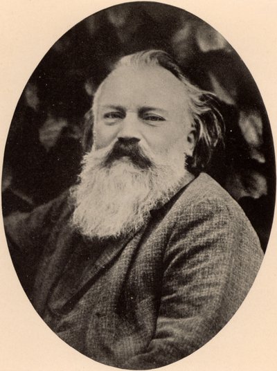 Johannes Brahms (1833-1897) tysk komponist af Unknown photographer