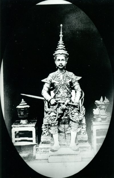 Kong Chulalongkorn, ca. 1880 (s/h-foto) af Unknown photographer