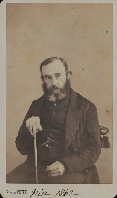 Generalløjtnant Sir James Outram i civilt tøj, Nice, 1862 af Unknown