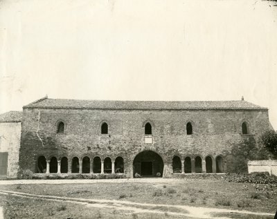 Palazzo della Ragione, Pomposa kloster, Emilia-Romagna, Italien, ca 1890 af Unknown photographer