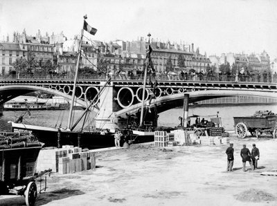 Paris: Karruselbroen og havnen - fotografering, slutningen af ​​det 19. århundrede af Unknown photographer