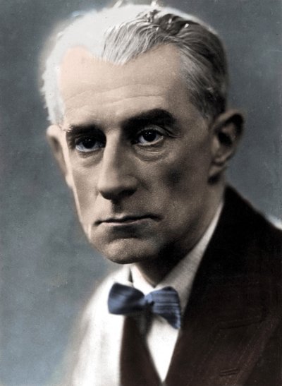 Portræt af komponisten Maurice Ravel. af Unknown photographer
