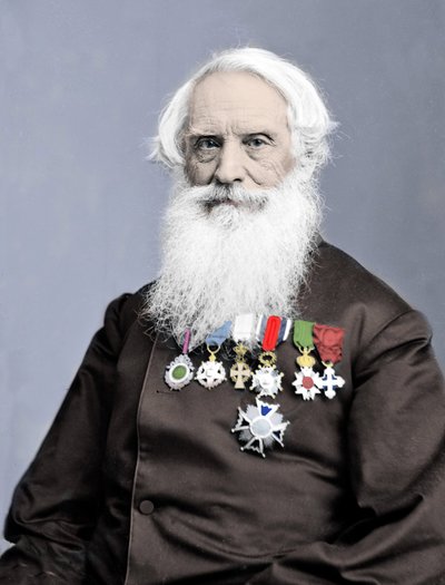 Portræt af den amerikanske opfinder Samuel Finley Breese Morse (1791-1872) fotografi omkring 1860. af Unknown photographer