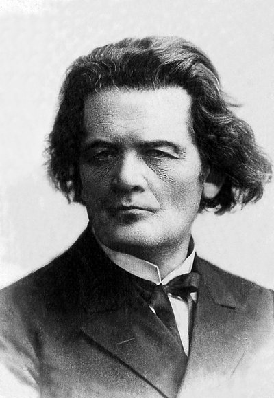 Portræt af Anton Rubinstein (1829-1894), russisk pianist og komponist. af Unknown photographer