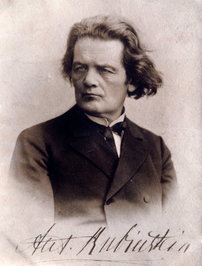 Portræt af Anton Rubinstein (s/h foto) af Unknown photographer