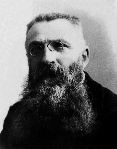 Portræt af Auguste Rodin (1840-1917), fransk billedhugger. af Unknown photographer
