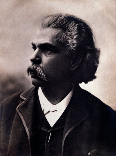 Portræt af Carlos Andrea Gomes (Gomez) (1836-1896) brasiliansk komponist Fotografi. 19. århundrede. Bologna, civico Museo Museo af Unknown photographer