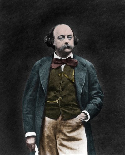 Portræt af den engelske forfatter Gustave Flaubert (1821-1880) af Unknown photographer