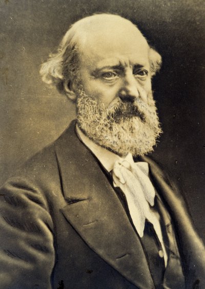 Portræt af Eugene Viollet-le-Duc (Viollet le Duc) (1814-1879). sd. 19. århundrede. af Unknown photographer