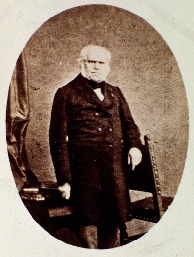 Portræt af Francois Joseph (Francois-Joseph) Fetis (1794-1871) belgisk musikolog, komponist, kritiker og lærer Fotografi. 19. århundrede. Bologna, civico museo musico af Unknown photographer