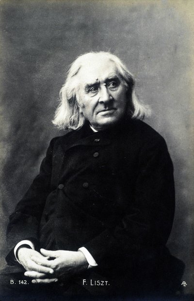 Portræt af Franz Liszt. af Unknown photographer