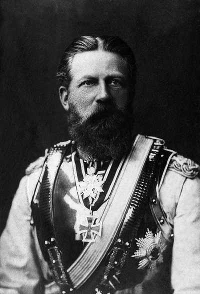 Portræt af Frederik III (1831-1888), konge af Preussen og kejser af Tyskland i 1888 i 99 dage. af Unknown photographer