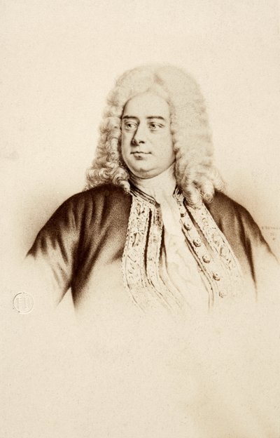 Portræt af Georg Friedrich Händel af Unknown photographer