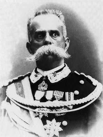 Portræt af Humbert I (1844-1900), konge af Italien fra 1878 til 1900, blev han myrdet af anarkisten Bresci. af Unknown photographer