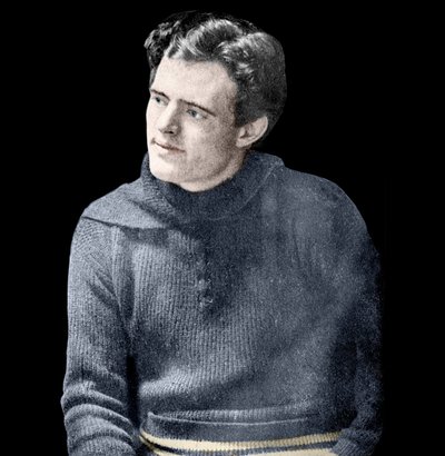 Portræt af Jack London (1876-1916), amerikansk forfatter. af Unknown photographer
