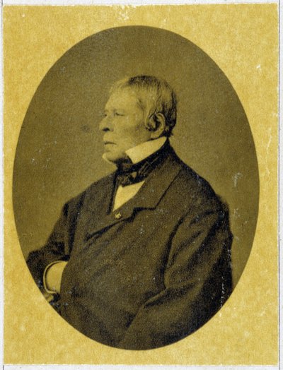 Portræt af Jean Auguste Dominique Ingres (1780 - 1867) i 1841. af Unknown photographer