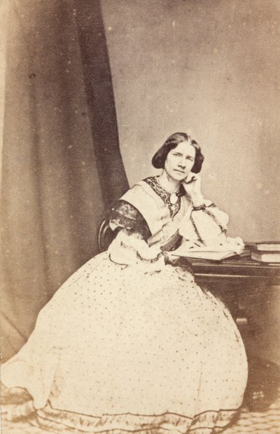 Portræt af Jenny Lind Goldschmidt af Unknown photographer