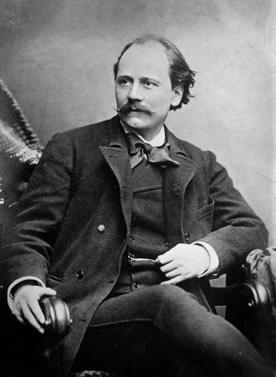 Portræt af Jules Massenet (s/h foto) af Unknown photographer