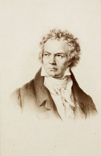 Portræt af Ludwig van Beethoven af Unknown photographer