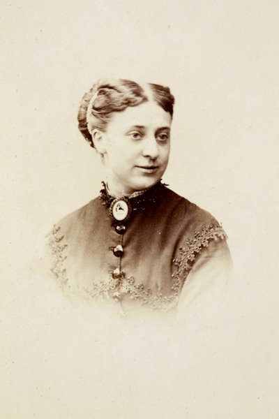 Muotokuva neiti Dunlopista, n. 1860-luku (mv/w kuva) af Unknown photographer