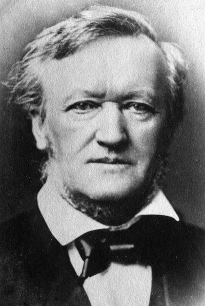 Portræt af Richard Wagner (s/h foto) af Unknown photographer