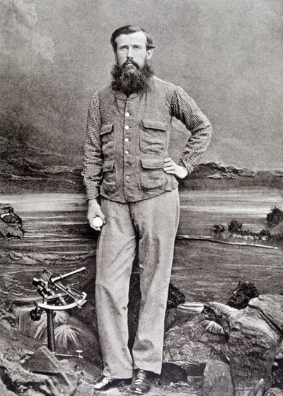 Portræt af Speke, britisk opdagelsesrejsende (1827 - 1864) af Unknown photographer