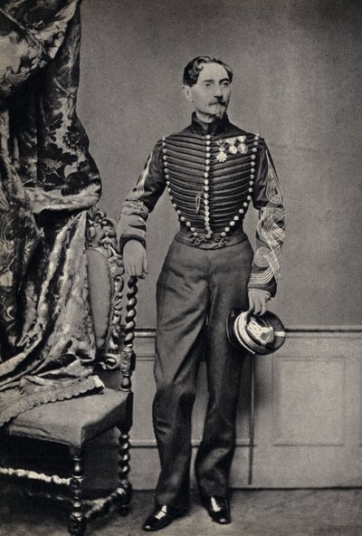Portræt af en fransk hærfører. Fotografi, slutningen af det 19. århundrede, Paris. Saml. Selva. af Unknown photographer