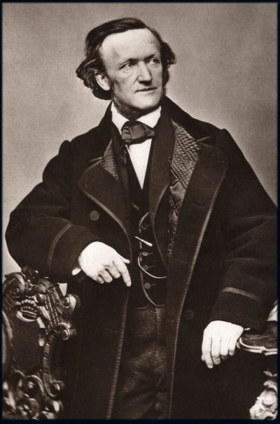 Portræt af komponist Richard Wagner (1813-1883) - Portræt af Richard Wagner (1813-1883), tysk komponist. af Unknown photographer