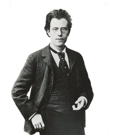 Portræt af den østrigske komponist og dirigent Gustav Mahler - af Unknown photographer