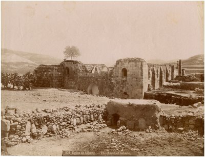Ruinerne af Holy Forty Martyrs Church, Sebaste (Sivas), Tyrkiet, ca 1890 af Unknown photographer