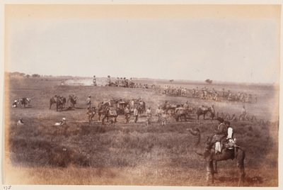 Sappere og minearbejdere laver skyttegrave under Delhi Camp of Exercise, 1885 ca. af Unknown
