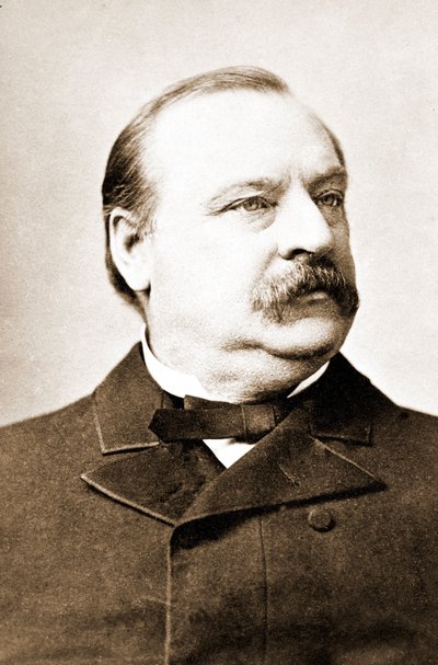 Stephen Crover Cleveland (1837-1908), præsident for USA. af Unknown photographer
