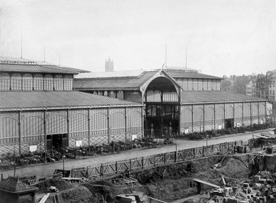 Det centrale marked i Paris (Balard-pavilloner), slutningen af det 19. århundrede af Unknown photographer