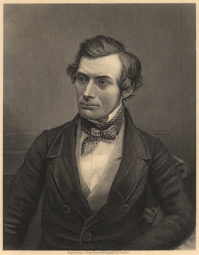 Thomas Graham (1805-1869) skotsk kemiker, der lagde grunden til den fysiske kemi, ca. 1860 (kobberstik) af Unknown photographer