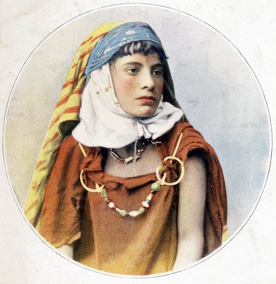 tunesisk kvinde. 1898. af Unknown photographer