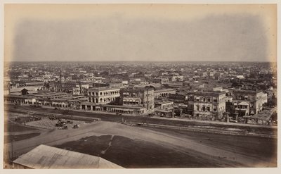 Udsigt fra Ochterlony-monumentet, Calcutta af Unknown photographer