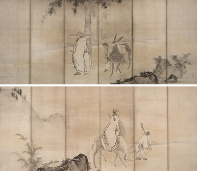 Su Shi (So Shoku) og Pan Lang (Han Rō) af Unkoku Tōgan