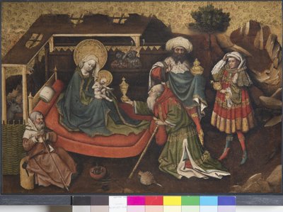 Tilbedelse af Magi af Upper Rheinish Master