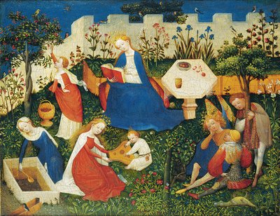Den lille Paradisets Have af Upper Rhenish Master
