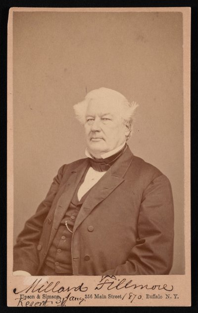 Portræt af Millard Fillmore 1800-1874, 4. januar 1870. af Upson and Simson
