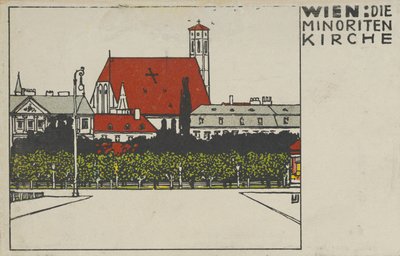 Wien: Minoritkirken Wien: Minoritkirken, 1908. af Urban Janke