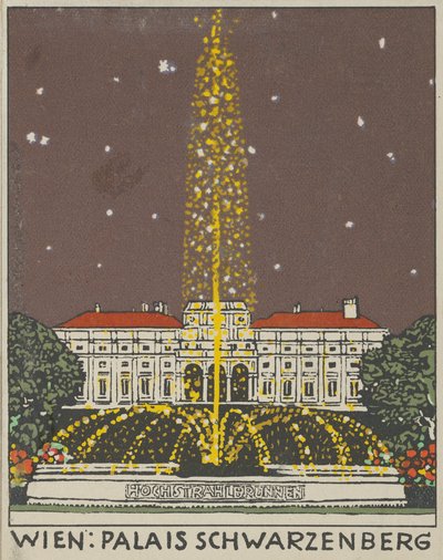 Wien: Palais Schwarzenberg, 1908. af Urban Janke.